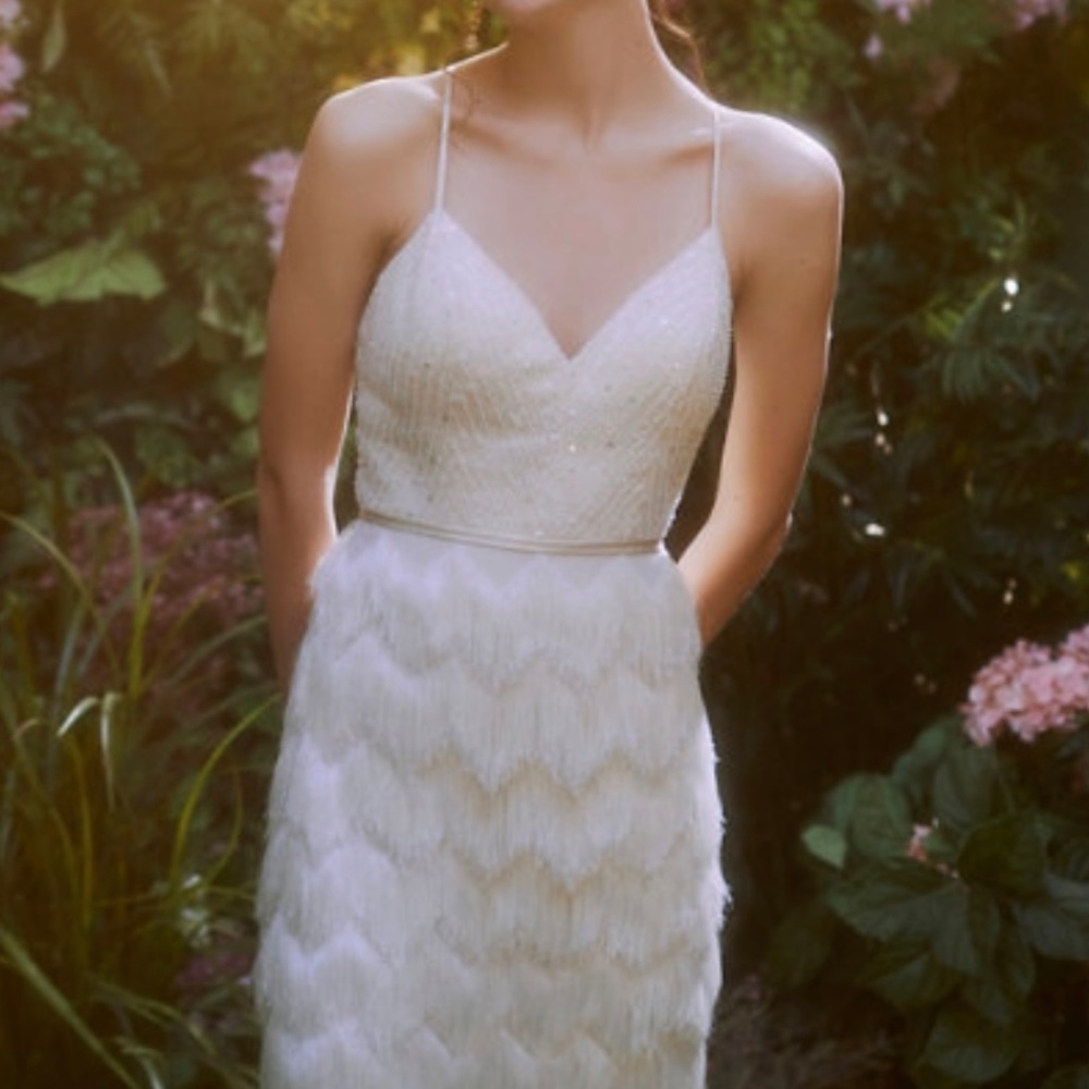 Catherine Deane Ryder Dress - sequin fringe 20s wedding